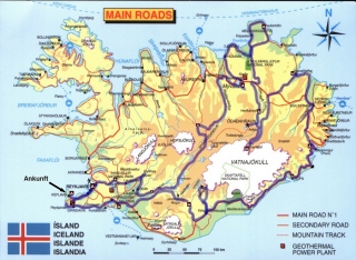 Island - komplette Route